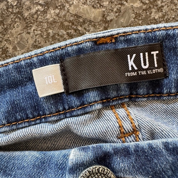 👖 Kut from the Kloth Dark MEG HIGH RISE FAB AB WIDE LEG Jeans 10 - Picture 5 of 9